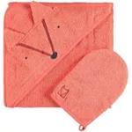 Accesoriu pentru baie Premaman PBRF1P-RGC-UNQ Prosop de baie cu gluga si manusa Vulpita