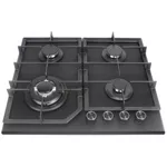 Plită încorporabilă pe gaz Tornado H77-6004SR Matt GL BL