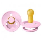 Suzeta din latex rotunda BIBS Colour (6-18 luni) Baby Pink