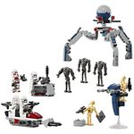 Set de construcție Lego 75372 Star Wars Pachetul de luptă Clone Trooper și Battle Droid