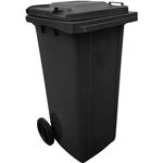 Coș de gunoi Hydro S Tomberon 120 L negru, CH, HDPE, cu roti si capac 8001259