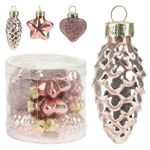 Decor de Crăciun și Anul Nou Promstore 51159 Набор украшений елочных стеклянных 12шт 40mm, Pink, туб