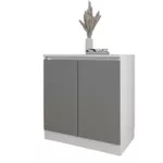 Комод Smartex (16424) Т8 80cm Alb+Grafit