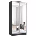 Шкаф Mobildor-Lux Раздвижные зеркальные двери Fox (110x60x210H см) Антрацит