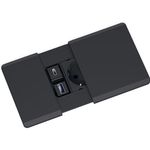 Розетка электрическая ASA Plastici 060.08F.00107 Versapad 1 socket F +1 USB 5V (A) + 1 USB 5V (C) Black