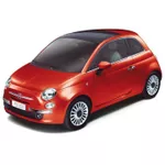 Mașină Bburago 18-25066 KIT 1:24-Fiat 500 (New)