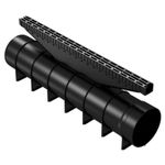Trap de duș Axhell 3031014 Ucan set 6un, material PP negru, C250, 540x30x195mm