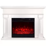 Șemineu electric ArtFlame Riga & Mirabela, 1020x1360x330 mm, Alb