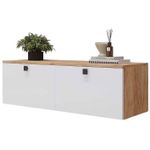 Тумба напольная для TV Mobildor-Lux ZEN (140x35x38H cm) Sonoma/Alb