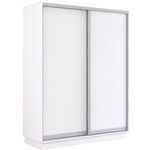 Dulap Mobildor-Lux Fox uși glisante din PAL (180x60x220H cm) Alb