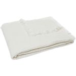 Lenjerie de pat pentru copii Jollein 521-557-66041 Paturica Muslin Fringe Ivory, 120x120cm