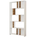 Raft de birou Trendy Lima, Alb, Nuc 90x180x20cm, raft de carti