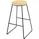 Барный стул Jumi FCM-598461 Scaun de bar din lemn, Oak Artisan/Negru