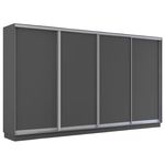 Шкаф Mobildor-Lux Fox uși glisante din PAL (370x60x230H cm) Anthracite