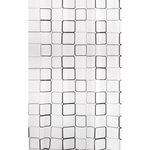 Perdea de duș Bisk 06894 MALTA 2 negru/alb, 180x200