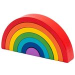 Головоломка Baby Mix 57337 дерев. Montessori Радуга