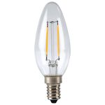 Bec Xavax 112843 LED Filament, E14, 250 lm replaces 25 W, Twisted Candle, warm white