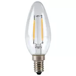 Bec Xavax 112843 LED Filament, E14, 250 lm replaces 25 W, Twisted Candle, warm white