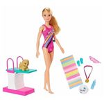 Păpușă Barbie GHK23 Set Antrenamente in bazin