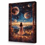 Картина по номерам Ideyka KHO5138 40x50cm Eco, Noapte visatoare