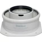 Coș de fum Immergas Adaptor cos de fum dublu d.60/100 F DN.80