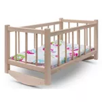 Кукла Baby Mix 59159 Кроватка для куклы дерево