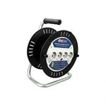 Prelungitor electric TEB Electrik 310.030.201 cu tambur, 30m, 4 prize, 3X1.5mm² 9A, protecție la suprasarcină