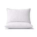 Textile de casă Somnart 025513 Set 2 perne matlasate ajustabile Somnia, microfibra alba (50x70)