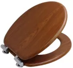 Сиденье для унитаза Bisk 08221 cu microlift MDF, stejar