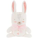 Set de perne si plapume Kikka Boo 31103020110 Paturica 3D brodata Rabbits in Love