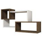 Полка декоративная Hanah Home Afro White Walnut