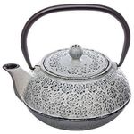 Чайник заварочный Promstore 55747 Ceainic din fonta 1l Folclor, alb