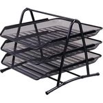 Suport pentru documente miscellaneous LL209014 Set 3 tavite suprapozabile Luromax, metal, negru