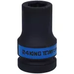 Набор головок, бит, насадок King Tony 843524M головка торцевая ударная глубокая 1