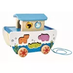 Игрушка каталка Hape E8049 Jucarie-sorter de tras cu șiret Arca lui Noe