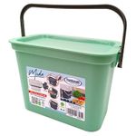 Урна для мусора Promstore 35797 Tontarelli Moda 5l, 27.2x17.5x18.5cm, fistic