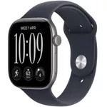 Смарт часы Apple Watch Series 12 GPS 46mm Space Grey Aluminium Case with Navy Blue Sport Band S/M MJEH4