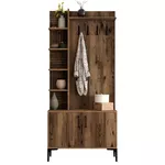 Mobilă pentru antreu Trendy Viyana D, Nuc, 90x200x35cm (GTR001343)