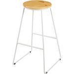 Барный стул Jumi FCM-598478 Scaun de bar din lemn, Oak Artisan/Alb