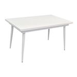 Masă Evelin di Costacurta DT-433-3WH, 130(170/210)x83х76см, Каркас/Опоры: Металл Белый