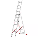 Лестница Bau Welt Multifuncţională secţionată din aluminiu 3*7 (7m)