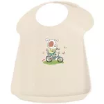 Слюнявчики Бытпласт 45670 Нагрудник детский Пластишка 35x25x5cm бежевый