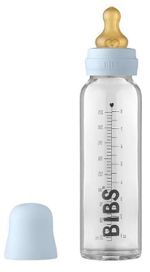 Поильник BIBS 5014231 Biberon din sticla anticolici Baby Blue cu tetina din latex 0+ luni, 225 ml