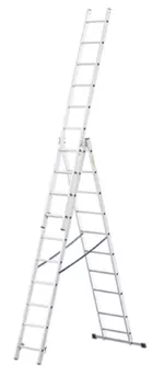 Лестница Bau Welt Multifuncţională secţionată din aluminiu 3*11 (10m)