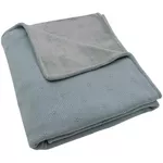 Lenjerie de pat pentru copii Jollein 517-522-68035 Paturica Cosy Knit Sea Green/Velvet, 100x150cm