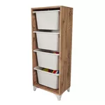 Etajeră Bofigo Стеллаж для хранения игрушек 12-04-02 Pine/White