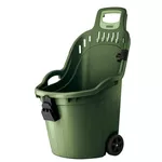 Тачка Uniplast Roabă multifuncțională completă cu oprire mătură Verde, 60 kg (59.5x53x88.5H) Helpy Cart STEFANPLAST