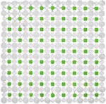 Covoraș de baie Bisk 05199 antiderapant, 45x45, verde, SIMPLY
