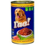 Hrană pentru animale de companie Гав! 24231111 Hrană umedă, pui în sos, 8x1,25 kg