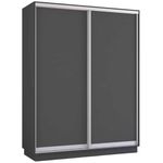 Шкаф Mobildor-Lux Fox uși glisante din PAL (150x60x200H cm) Anthracite